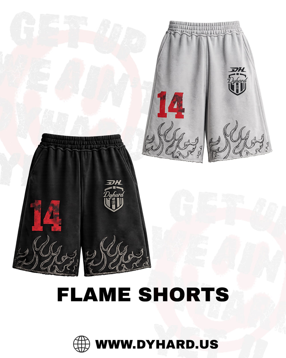 DYHARD FLAME SHORTS